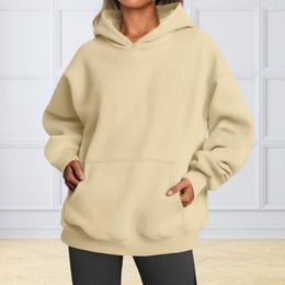 Women's Hoodies Women Oversized Hoodie Cozy Fleece Stylish Fall Pullover With Pocket For Casual Comfort Sweatshirt