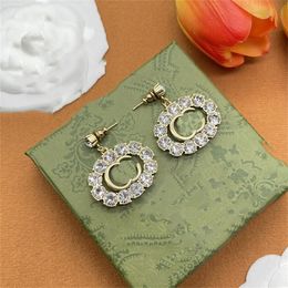 Designer Earrings Women G Logo Studs Luxury Charm Retro Earring Fashion Accessories Jewelry Double 4656