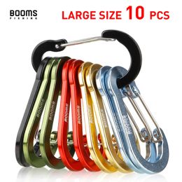 Carabiners Booms Fishing CC5 10Pcs D-ring Aluminium Aalloy Carabiner Clip Large Outdoors Travel Hook Buckle Karabiner Camp Climb Equipmen 230928