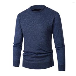 Men's Sweaters Long Sleeve Sweater Thick Round Neck Winter Basic Pullover Sudaderas Para Hombres