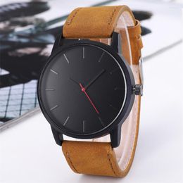 Wristwatches WOKAI High Quality Fashion Casual Men's Abrasive Stone Quartz Business Belt Watch Sports Simple Style Student Boy Clock