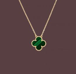 Fashion Pendant Necklaces for women Elegant Leaf Clover locket Necklace Highly Quality Choker chains Designer Jewellery 18K Plated gold girls Gift