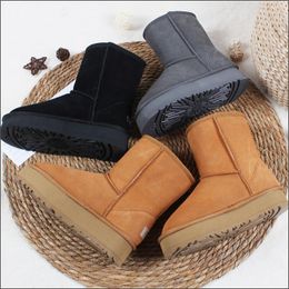 5825 boots New australia ugge boots fashion Middle barrel All in one skin Warm boots Winter boots Australie Thicken the base designer boots