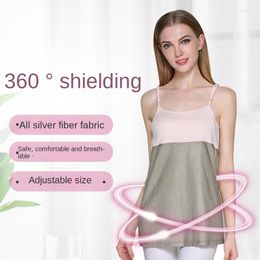 Skirts Stylish Maternity Skirt - 360 Degree Radiation Blocking Silver Strap Invisible Inner Vest For All Seasons Pleated