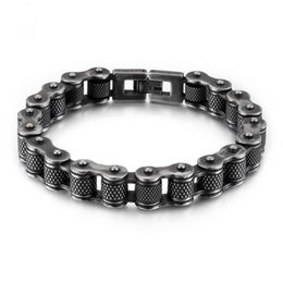 Fashion retro cycling bracelet Personalised motorcycle chain bracelet men charm stainless steel bracelet Jewellery for men295q