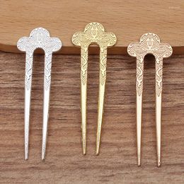 Hair Clips 50 PCS 20 57 MM Metal Alloy Sticks Hairpins Ancient Hairwear Bridal Headwear DIY Jewelry Accessories