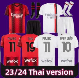 IBRAHIMOVIC 23 24 KOCHE soccer jerseys MILANS GIROUD DE KETELAERE R. LEAO TONALI THEO DEST football shirt 2023 2024 special fourth men kids kit uniforms