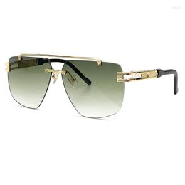 Sunglasses Men Brand Designer High Quality Male Acetate Mix Alloy Frame UV400 Shades