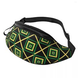 Waist Bags Jamaican Flag Inspired Bag Retro Sports Ladies Pack Polyester Funny