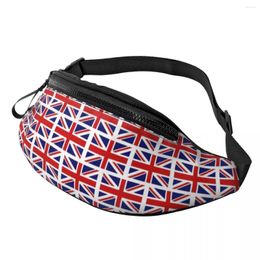 Waist Bags British Flag Bag UK Flags Teenagers Climbing Pack Print Polyester