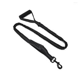 Dog Collars Protection Elastic Reflective With Absorber Two Handle Leash Strong Carabiner Pet Supplies Belt Walking Safety