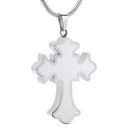 Trendy Design Memorial Ash Keepsake Pendant Cross Urn For Pet Human Ashes Funeral Urn Casket Hold Ashes Fashion Jewelry2898