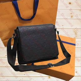 Designer Men Shoulder Bag Briefcase Messenger Crossbody Bags handbags Women Tote louiseitys Purse Satchel Classic Embossing Flower Cheque Leather school bookbag