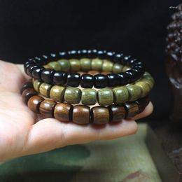 Strand S Green Sandalwood Rosewood Wood Ebony Wooden Buddha Bead Bracelet Meditation Prayer Rosary Hand String Gift Jewelry