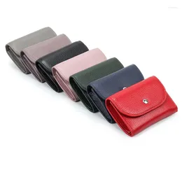 Wallets Women's Short Fashion Mini Genuine Leather Small Wallet With Zipper Coin Money Pocket Holder Purse