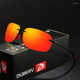 Sunglasses DUBERY Vintage UV400 Men's Sun Glasses For Men Driving Black Square Oculos Male 8 Colours Model D131