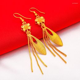 Stud Earrings Fashion And Minimalist Flower Tassel For Women's Wedding Festive Leaf Gift Wholesale