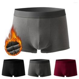 Underpants Men Boxers U Convex Breathable Elastic Loose Non-slip Winter Underwear For Daily Wear