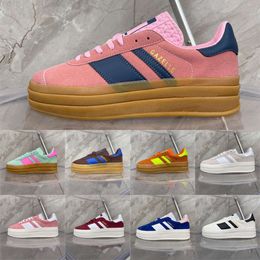 10AGazelle bold Pink Glow Designer Shoes Pulse Mint Pink Core Black White Solar Orange Solar Green Grey White Super Pop Pink Almost Yellow Women Sports Sneakers 36-40