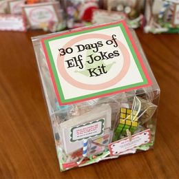 Christmas Elf Kit 24Days 30Days Of Elf Magic Kit Xmas Decorations Gift for Family Frined