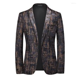 Men's Suits Spring And Autumn Casual Solid Colour Versatile Suit Korean Version Slim Fit Show Temperament Coat Large Cool