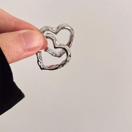 Dangle Earrings 2023 Fashion Trend Unique Elegant Exquisite Retro Wrapping C Shape Heart Drop Women Jewellery Party Gift Wholesale