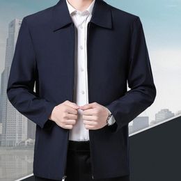 Men's Jackets Winter Jacket Smooth Zipper Casual Simple Design Men