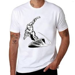 Men's Polos Silver Surfer T-Shirt Hippie Clothes Shirts Graphic Tees Black T-shirts For Men