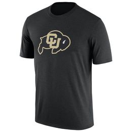 Custom Colorado Buffaloes t-shirt customize men college black jerseys crew neck short sleeves t shirt adult size printed shirts