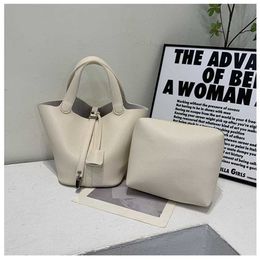 Bucket high-end niche design vegetable basket women's bag 2023 new trendy Westernised and versatile handbag model 4239