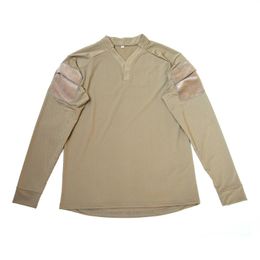 Men's Casual Shirts Tactical CAG Long Sleeves T-Shirt Outdoor Quick Drying With Arm Pocket