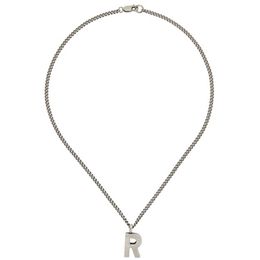 21ss Raf Simons 3D R letter pendant non fading Necklace Street hip hop punk accessories holiday gift256m