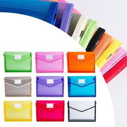 Briefcases File Bag Transparent Plastic A4 Documents Filing Storage Student Organiser Information Pocket Folders Stationery