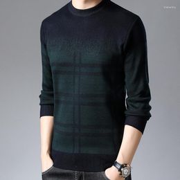 Men's Sweaters Fashion Brand Sweater Mens Pullovers Thick Slim Fit Jumpers Knitwear Woollen Winter Korean Style Casual Clothing Men