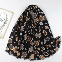 Scarves Fashion Women Starry Sky Polka Dot Fringe Viscose Shawls Scarf Lady High Quality Wrap Pashmina Stole Bufandas Muslim Hijab Snood