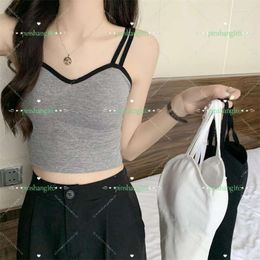 LU-Women's Tanks Women Cotton Underwear Tube Tops Sexy Solid Colour Top Fashion Sports Comfort Tank Up Spring And Autumn Outdoor Lingerie