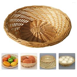 Dinnerware Sets Wicker Basket Home Bread Woven Baskets Fruit Vegetable Kitchen Organiser Snack Container