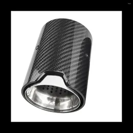 For M2 F87 M3 F80 M4 Exhaust Modified Suitable Cars Carbon Fibre Tail Muffler Burnt Blue Pipe Tips Silver Inlet 70Mm