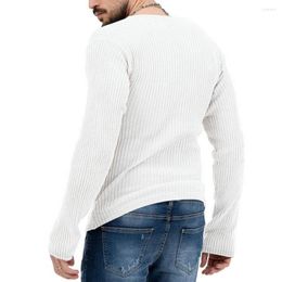 Men's Sweaters Casual Sweater Slim Fit Stylish V-neck Soft Knitted Pullover With Long Sleeves For Fall Winter