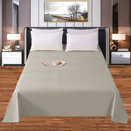 Bedspread 1Pc Thick 100% Cotton Flat Sheet Solid Color High Quality Bed Sheet Various Sizes Can Be Customized 230928