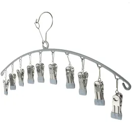 Hangers Multi Clip Sock Rack Outdoor Hooks Hanging Clothes Hanger Drying Hat Dryer Towels Stainless Steel Peg Socks Baby Laundry