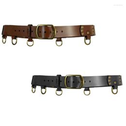 Belts Medieval Keltic Pin Buckle Waist Belt Vintage Knight Strap With Hook Men Women Waistband Costume Accessory