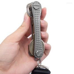 Keychains Super Durable Titanium Alloy Key Clip High Quality Men Capacity Storage Device Metal Creative Car Keychain Accessories