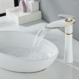 Kitchen Faucets Waterfall Faucet Toilet Bathroom Sink Cold Water Washbasin Above Counter Basin Copper Single Hole