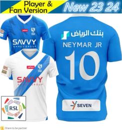 Hotsale 23 24 Al-Hilal Saudi Soccer Jerseys NEYMAR JR 2023 2024 Football Shirt Home Away MALCOM NEVES SERGEJ VIETTO KOULIBALY LGHALO KANNO top Camisetas Futbol