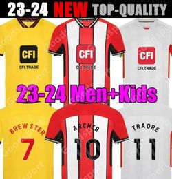 23 24 Soccer Jerseys Kit Sander Berge John Egan Rhian Brewster Anel Ahmedhodzic Oliver Jayden Special Football Shirt