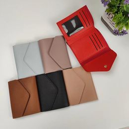 Wallets Simple Short Women's Wallet Student Ticket Holder Multifunctional Card Bag Change Ultra-thin Paragraph Mini Compact Ins Purse