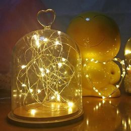 Strips Led Fairy Lights Copper Wire String 20 2M Holiday Outdoor Lamp Garland Luces For Christmas Tree Wedding Party Decoration288Z