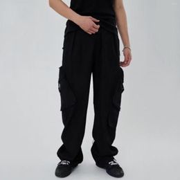 Men's Pants Multi Pocket Casual Trousers Wide Leg Street Slacks Gift Sock Foam House