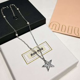 M Family Sweet Cute Age Reducing Earrings Pearl Star Lady Bracelet Simple and Luxury Necklace Collar Chain